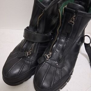 Polo by Ralph Lauren Black Leather Boots